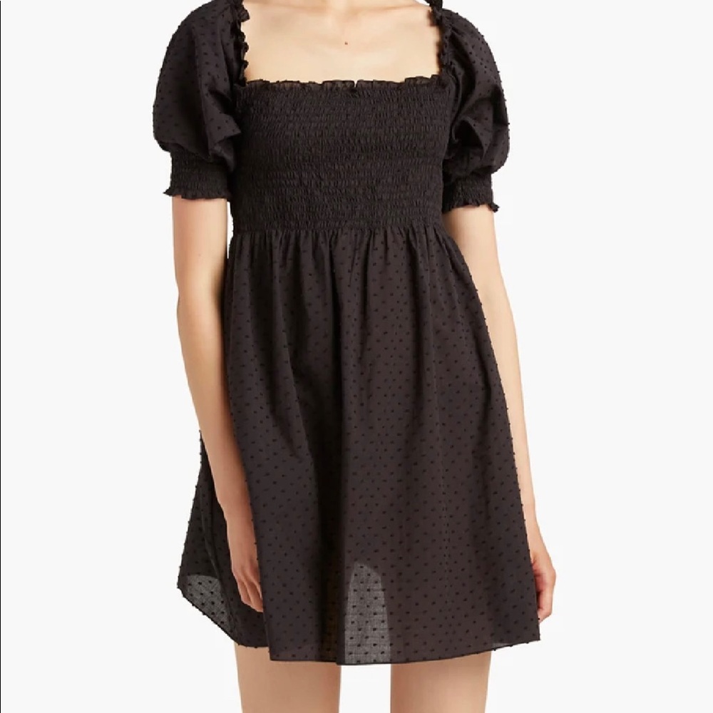 EUC Hill House Athena Nap Dress. Size XS. Sheer black dot.
